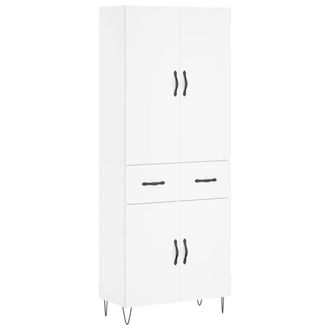 Berkfield Home Highboard White 69.5x34x180 cm Engineered Wood