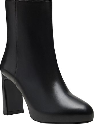 Stuart Weitzman Babette Platform Zip Leather Bootie