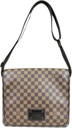 Louis Vuitton Pre-owned Cross Body Bags, male, Brown, Size: ONE SIZE Pre-owned Vintage Damier Canvas Shoulder Bag