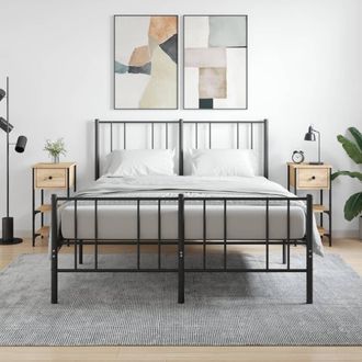 vidaXL Vidaxl - Mesitas Noche 2 Uds Madera Ingenier&iacute;a Roble Sonoma 34x36x70 Cm