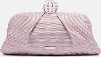 Aquazzura Tequila embellished canvas clutch