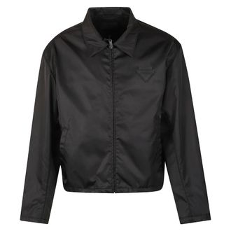 Prada Full-Zip Jacket in Re-Nylon - male - Prada - Light Jackets - Black - L - Jackets