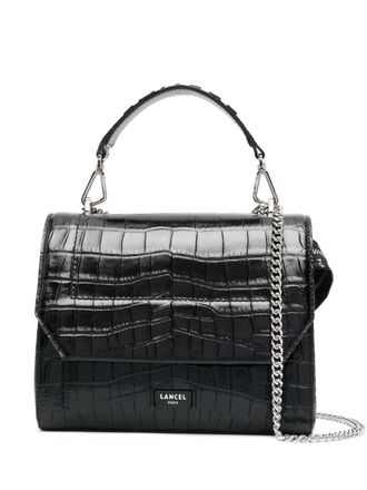Lancel Borsa tote con effetto coccodrillo - Nero