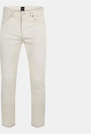 HUGO BOSS Mens Five Pocket Design Slim Fit Jeans - White - Size: 30/32