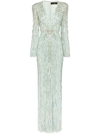 Jenny Packham Tana avondjurk - Groen