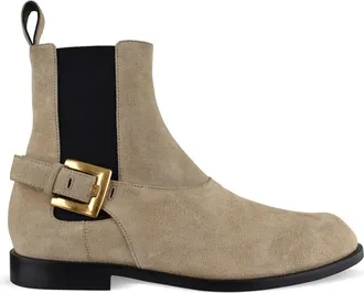 Balmain Balmain Anthem Chelsea-laarzen Beige