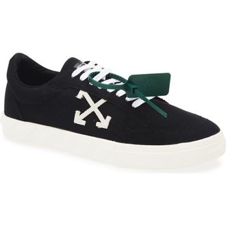 【関税＆送料込み】Off-White 'O.O.O' Black Suede Sneakers Off White Black Suede Green Vulcanized Low Top Sneakers Size
