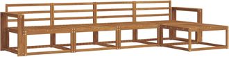 vidaXL Conjunto De Sof&aacute;s De Exterior 5 Uds. Natural Vidaxl