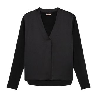 Oltre Mujer, Blusas y Camisas, Negro, Talla: S