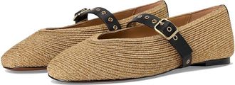 Madewell Hera Mary Jane - Raffia Womens Flat Shoes Natural : 11 M, Leather