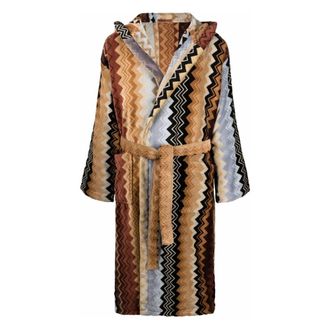 Missoni Home Badjas met capuchon Multicolor Mod. 18 - Dames - Badjassen - Veelkleurig - M - Nachtkleding