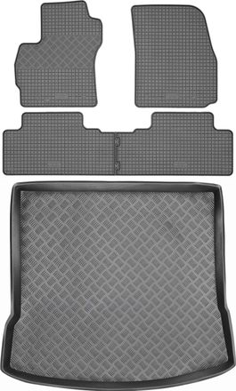 OEM Juego De Alfombrillas De Goma Para Coche Y Alfombrilla Para Maletero Para Mazda 5 Ii Minivan (2005-2010)