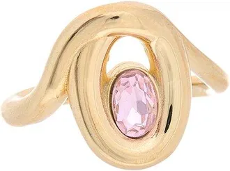 Oscar De La Renta Oval Rhinestone Ring