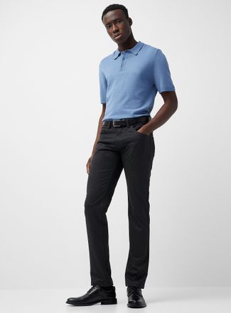 Le 31 Mens Birds-eye knit washable pant Straight fit