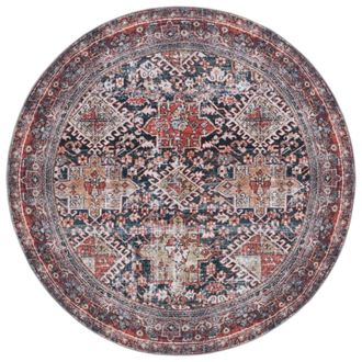 Safavieh Alfombra azul marino/rojo 183 x 183 cm