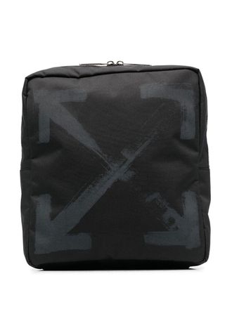 Off-white arrow-print crossbody bag - men - Polyester/Polyurethane/Polyester - OS - Black