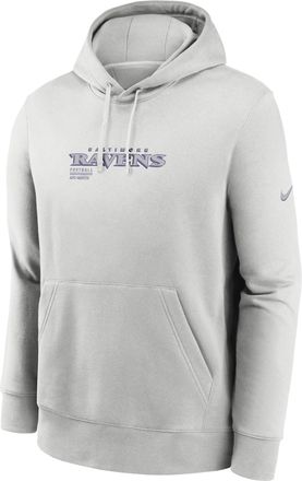 Nike Baltimore Ravens Slot Receiver Club Nike Mens NFL Pullover Hoodie in Grey | 01D10BB8G-PF5