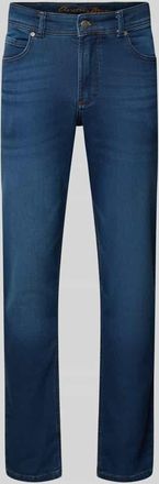 Christian Berg Slim Fit Jeans mit 5-Pocket-Design in Dunkelblau, Größe 31/32