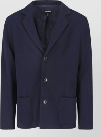 Giorgio Armani virgin wool single breasted coat