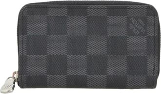 Louis Vuitton Pre-owned Wallets, female, Gray, Size: ONE SIZE Pre-owned Canvas wallets