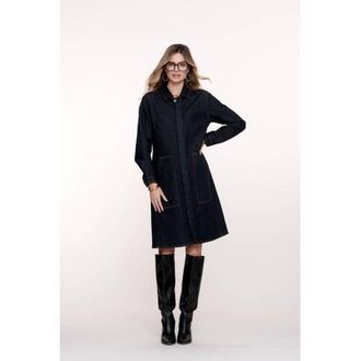 Geisha denim spijkerjurk dark blue denim