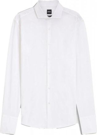 HUGO BOSS Overhemden > Nette Overhemden - Heren - Zakelijke Overhemden - Wit - XL - Overhemden