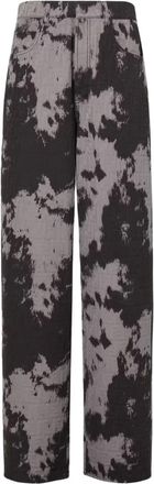 Fendi animal-print five-pocket jeans - Grey