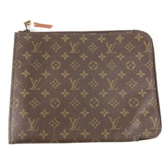 Louis Vuitton Brown Monogram Clutch Bag (Pre-Owned)
