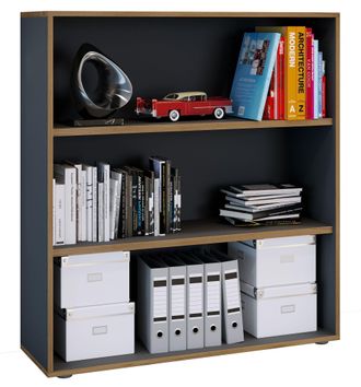 VCM Vcm - Estante De Madera De Pie Gabinete De Archivo De Ahorro De Espacio Dimensiones Aprox. Al. 110 X An. 100 X T. 33 Cm Estante Elegante Estante De Of