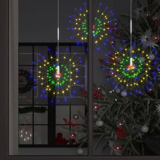 Berkfield Home Outdoor Christmas Firecrack Lights 10pcs Multicolour 20cm1400LEDs