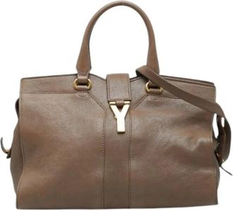Saint Laurent Pre-owned Handbags, female, Brown, Size: ONE SIZE Pre-owned Vintage Shoulder Bag