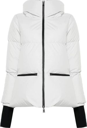 Herno Gewatteerde Lange Mouw Winterjas - Dames - Winterjassen - Wit - 2XL - Jassen