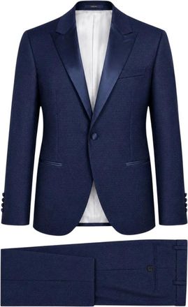 Paoloni Tailoring Suit - Heren - Business pakken - Blauw - L - Kostuums