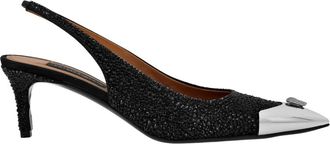 Philipp Plein Dames, Schoenen, Zwart, Maat: 40 EU Satijn