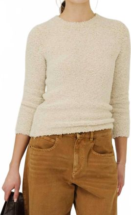 Isabel Marant Bethany Crewneck Top In Ecru