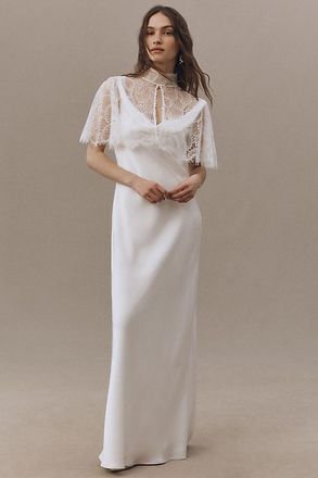 Geisha Designs Short-Sleeve Lace Cape Top