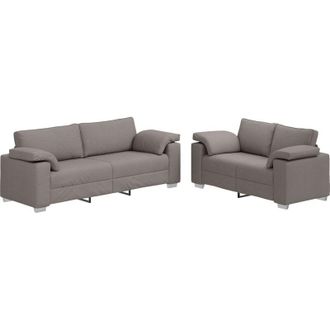 vidaXL Set di divani 2 pcs Talpa 219 x 77 x 82 cm Tessuto vidaXL