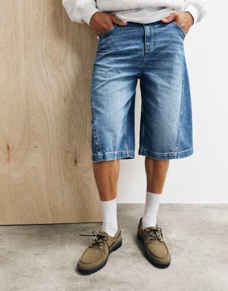Asos Scarpe da barca stringate con suola a carrarmato kaki-Verde