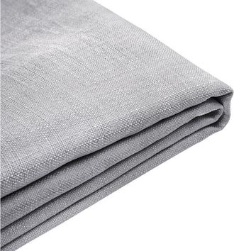 Beliani Funda Reemplazable En Tela Gris Claro Para Cama 180 X 200 Cm Desmontable Lavable Fitou