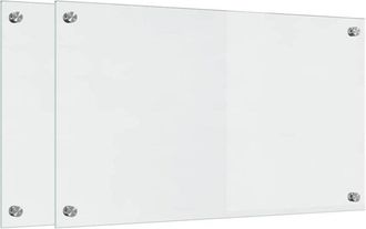 vidaXL Salpicadero De Cocina Transparente 70 X 40 Cm Vidrio Templado Vidaxl