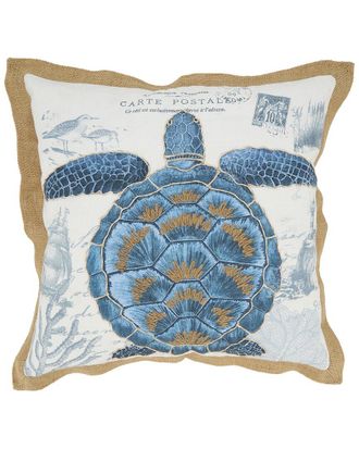 Saro Lifestyle Outdoor Turtle Pillow