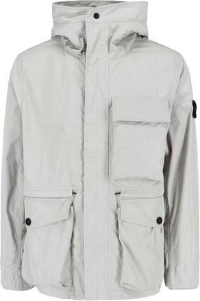 Stone Island Parka In Micro Twill