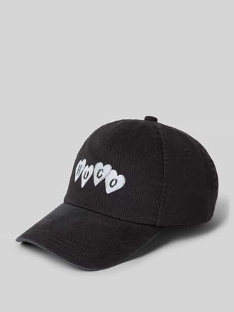 HUGO BOSS Basecap aus reiner Baumwolle Modell CARA-VALENTINE in Black, Größe 1