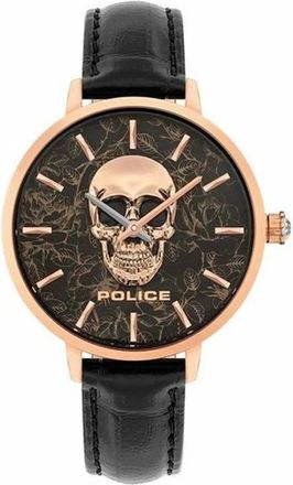 Police Miona Horloge - Dames - Accessoires - Zwart - Maat: ONE Size Leer