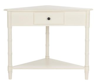 Safavieh Mesa auxiliar de madera de pino blanco