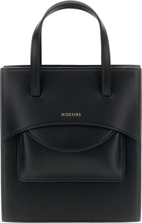 Hidesins Black Pocket M Leather Bag