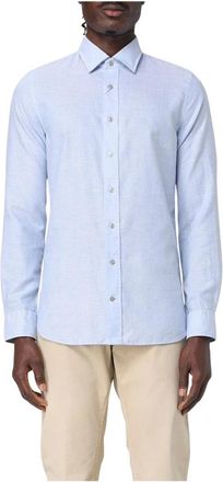 Michael Kors Heren, Overhemden, Blauw, Maat: 5XL Katoen