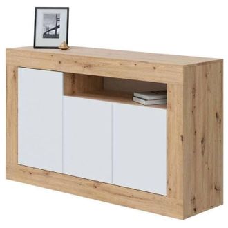 F.R.S. Frs - Aparador 3 Puertas Baltik Roble Blanco