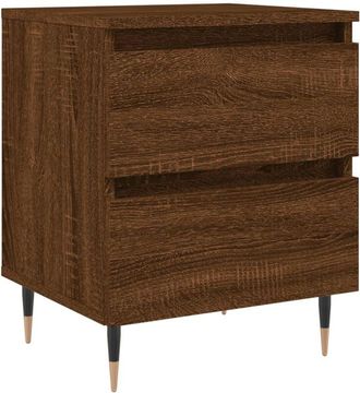 vidaXL Vidaxl - Mesita de noche madera de ingeniería marrón roble 40x35x50 cm