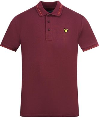 Lyle & Scott Battle Rust Branded Collar Polo Shirt